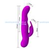 Vibrador rotativo, full siliconado. 30 funciones y 7 rotaciones. Recarga por USB